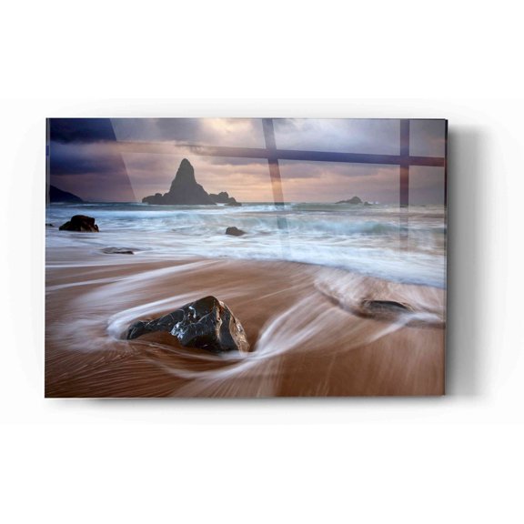 Epic Art "Port Orford Morning Storm" by Darren White, Acrylic Glass Wall Art, 12"x16"
