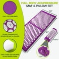 thumbnail image 5 of ProsourceFit Acupressure Mat and Pillow Set for Back/Neck Pain Relief and Muscle Relaxation, 5 of 5