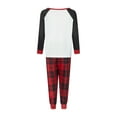 thumbnail image 4 of DuAnyozu Christmas Pajamas for Family with Print Top and Pants Jammies Sleepwear Matching PJ's Sets, 4 of 10
