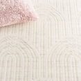 thumbnail image 4 of Safavieh  Handmade Kilim Suela Geometric Tassel Wool Rug 6' Square - Light Grey/Ivory, 4 of 5