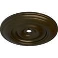 thumbnail image 3 of 44 1/2"OD x 4"ID x 4 "P Classic Ceiling Medallion (Fits Canopies up to 8 1/4"), Hand-Painted Green Gold, 3 of 6