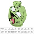 thumbnail image 2 of Invader Zim Mens Womens Novelty Hoodie 3D Print Pullover Hooded Long Sleeve Sweatshirts Tops Blouse with Pocket, 2 of 8