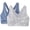 Heather Grey/Denim Blue Heather, variant on Womens ComfortFlex Fit ComfortBlend Pullover Bra - 2XL