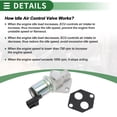 thumbnail image 7 of Unique Bargains Car Idle Air Control Valve for Ford Focus 1999-2004 Replace No.XS6U9F715AA IACV Idle Motor Idle Air Control Valve for Stable Engine Operation, 7 of 7