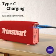 Portable Bluetooth 5.0 Speaker with 10W IPX6 Waterproof red Tronsmart Trip