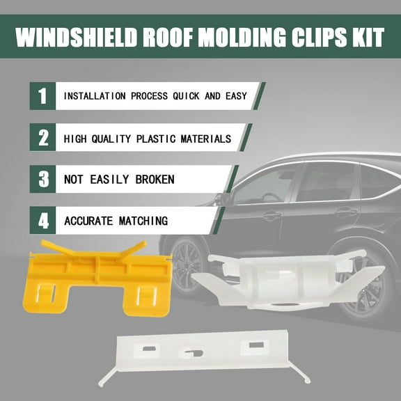 Windshield Roof Molding Clips Restoration Kit for Honda Crosstour Element