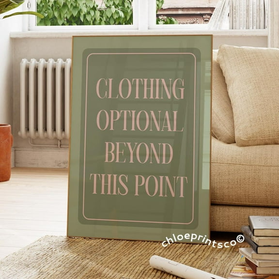 Funny Bathroom Print, Pink And Green Aesthetic Apartment, Retro Typography Poster, Feminine Home Decor Funky Y2K Room Decor Wall Art, Modern Wall Decor, 8x12 UNFRAMED