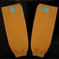 thumbnail image 1 of Leather Welding Work Sleeves for Men&Women - Heat&Flame Resistant Arm Protection with Stitching and Cotton Lining, 1 of 5