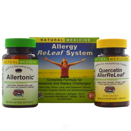Herbs Etc., Allergy ReLeaf System, 2 Bottles, 30