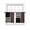Brown, variant on Sage Green Black Sheer Curtains 84 Inch Length 2 Panels Set Window Treatments, Farmhouse Striped Modern Abstract Art Rod Pocket Semi Curtains for Living Room/Bedroom/Kitchen Décor, 104"W x 84"L