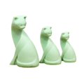 thumbnail image 3 of 1/12 Scale Dollhouse Cute Cat Figures Simulation Animal Model for Decoration Green, 3 of 8