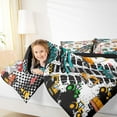 thumbnail image 4 of Manfei Cartoon Excavator Vehicle Full Size Comforter Sets,Equipment Truck Crane Bedding Comforter Set,Retro Geometric Circle Bedding Sets For Boys,Breathable Home Decor Reversible,3 Pieces, 4 of 8