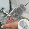 thumbnail image 2 of Btomtd Bottle Brush Straw Cleaner With Transparent Hooks Long Water Bottle Brush For Cups Hydro Flasks Wine Glasses Dishes Handle Bottle Brush Glasswares Mug, 2 of 7