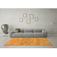 thumbnail image 3 of Ahgly Company Indoor Round Oriental Orange Traditional Area Rugs, 5' Round, 3 of 4