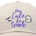 thumbnail image 2 of DALIX Halloween Hat Too Cute To Spook Womens Baseball Cap in Beige, 2 of 6