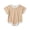 Yellow, variant on Juorvia 0-18m Crawling Romper Bodysuit Summer Short Sleeve Crew Neck Ribbed Snap Crotch Color Spliced(12-18 Months,Yellow)
