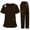 Brown, variant on Fgvctg Womens Scrub Sets Plus Size Medical Scrub Sets Stretchy V-Neck Yoga Scrub Pants and Tops Scrub Joggers Nursing Scrubs Tall Scrubs Sets Yellow S
