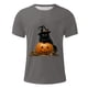 thumbnail image 4 of Blusas y camisas de manga corta y cuello redondo para hombre. Blusas/camisetas de manga corta con cuello redondo y estampado de Halloween para hombre. Blusa para hombre., 4 of 5