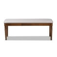 thumbnail image 2 of Giovanni Modern and Contemporary Grey Fabric Upholstered and  Wood Dining Bench, 2 of 5