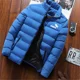 thumbnail image 5 of 2024 nuevo Otoño Invierno simplicidad moda Casual calidez gruesa impermeable a prueba de viento marca signo estampado cremallera chaqueta abrigo, 5 of 5
