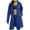 Blue, variant on Rain Jackets For Women Waterproof Lightweight Plus Size Buttons Zip Up Ski-Wear Trench Coat Mountaineering Clothes Hooded Windbreaker