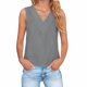thumbnail image 1 of TaTaai Womens solid crew neck t-shirt, linen cotton blend, short sleeve, button cuff, cutout design, casual comfortable, lightweight, perfect for weekend trips & casual gatherings Gift, 1 of 8