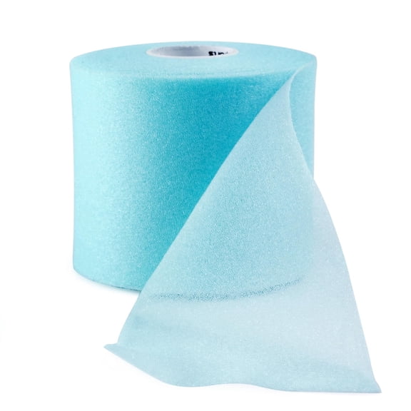 Cannon Sports Pre Wrap 30 Yard Roll Athletic Foam Tape Underwrap for Ankles Wrists Knees Elbows Hair (Aqua)