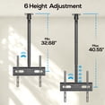 thumbnail image 3 of MountLiving Ceiling TV Mount for 26"-65" Screens, Hanging Adjustable Ceiling TV Bracket, Swivel & Leveling & Tilt, Max VESA 400x400mm, Holds up to 110 lbs, 3 of 7