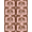 Pink Brown, Pattern 1, variant on ODIKA Pink Leopard Print Feminine Palette Scattered Dot Cheetah Zebra for Dining Room, Under Table, Office, Non-Slip Chair-Friendly Floor