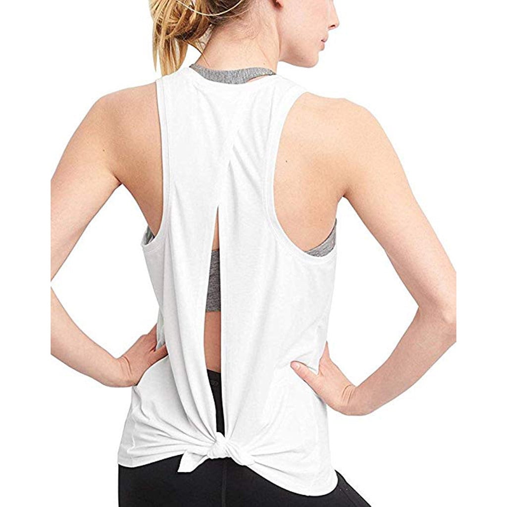 Open Back Gym Top