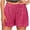 Hot Pink, variant on Women's Sparkly Sequin Shorts Elastic Waist Summer Straight Leg Glitter Party Shorts (Black, M)