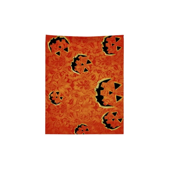 Halloween Pumpkin Flannel Blanket,Full Spooky Decorative Fleece Throw Blanket,Soft Cozy Sofa Couch Bed Cover For Halloween Home Decor,39.37"x29.92"