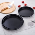 thumbnail image 2 of ACDANC 2026 New Pizza Stone Circular Non Stick Pizza Pan Black Carbon Steel Baking Stone for Home Baking Pizza Bread Pastry 11 In, 2 of 5