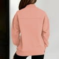 thumbnail image 5 of Xcmzpl Womens Sweatshirts Casual Solid Color Crewneck Sweatshirt Athletic Sweater Tops Work Long Sleeve T-shirts Early Fall Fashion, 5 of 7