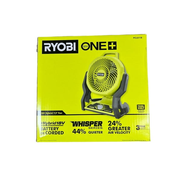 ONE+ 18V Cordless Hybrid WHISPER SERIES 7-1/2 in. Fan (Tool - Walmart.com
