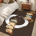 thumbnail image 4 of Area Rugs 2.7'x5', Japanese Style Carpet for Living Room Bedroom Dining Room, Dark Brown Rustic Owl Birds Tree Branches Throw Kitchen Rugs Non Slip Washable Rectangle Indoor Outdoor Rugs, 4 of 8