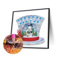thumbnail image 2 of Taladro de diamante muñeco de nieve de Navidad 5D DIY pintura parcial en forma especial (k114) Hugtrwg  Para estrenar, 2 of 9