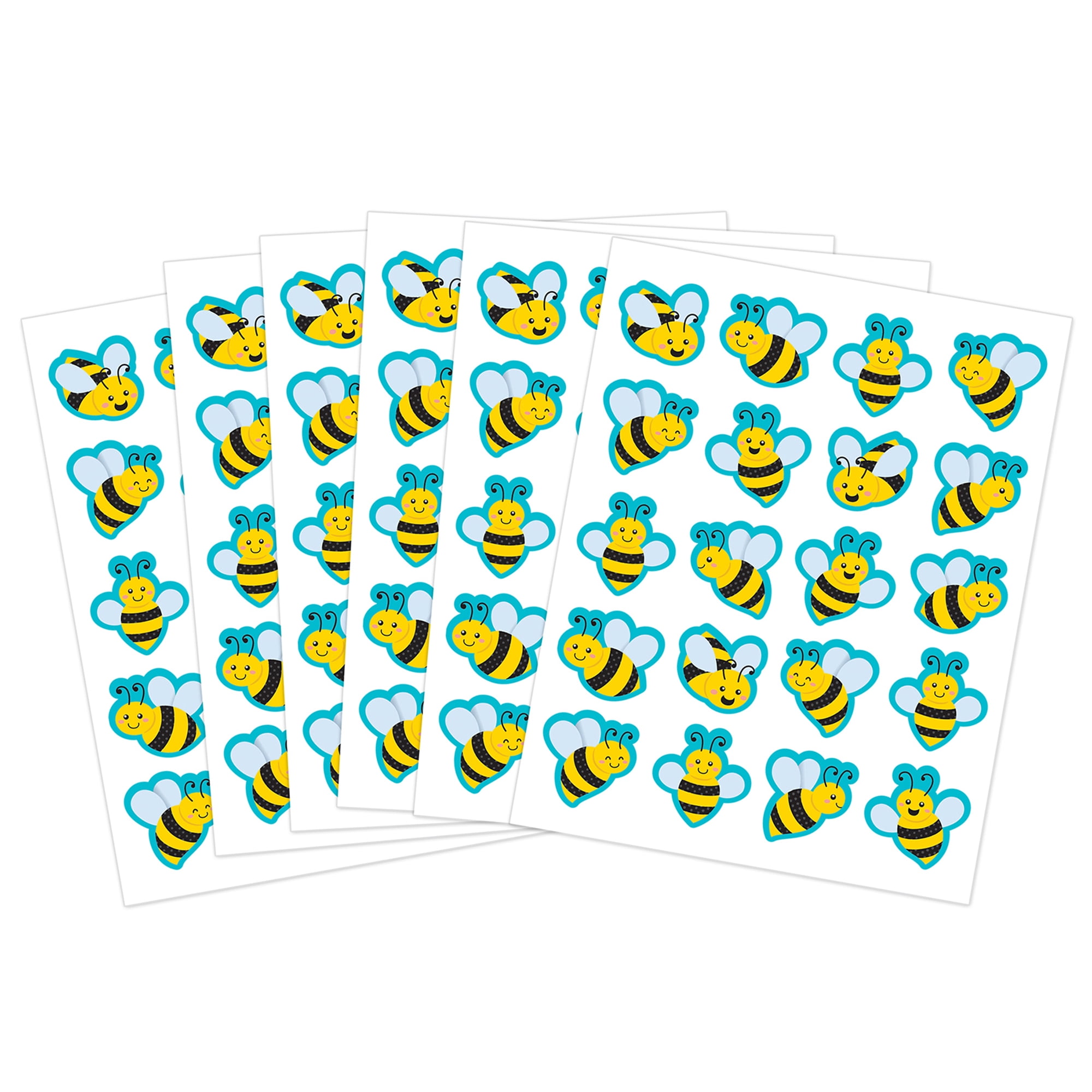 Teacher Created Resources Buzzing Bees Stickers, 120 Per Pack, 12 Packs