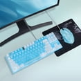 thumbnail image 5 of CHONCHOW Blue TKL Gaming Keyboard and Mouse Combo, 87 Keys Wired RGB Backlit Keyboard & RGB Mouse for PC, PS5, Xbox, 5 of 7