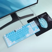 CHONCHOW Blue TKL Gaming Keyboard and Mouse Combo, 87 Keys Wired RGB Backlit Keyboard & RGB Mouse for PC, PS5, Xbox