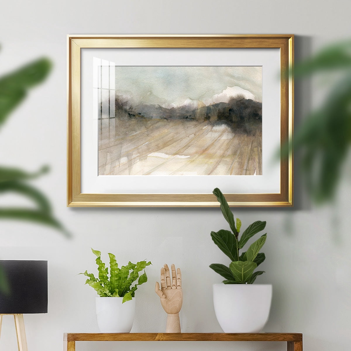 Abstract Field Premium Framed Print - Ready to Hang
