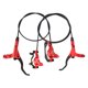 thumbnail image 1 of Sonducket Paquete de 2 bicicletas freno de disco hidráulico impermeable bicicleta de montaña ciclismo de carretera ciclismo frenado repuestos Ciclismo Rojo, 1 of 6