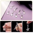 thumbnail image 2 of WeiHuan Toys 10 piezas de repuesto para tiradores de cremallera de metal, kit de reparación de tiradores de cremallera de aleación de zinc con forma de estrella de cinco puntas para ropa, chaquetas, p, 2 of 5