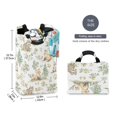 thumbnail image 2 of Yayeee Freestanding Laundry Hamper with Handle Collapsible Large Storage Basket for Clothes, Watercolor Forest Pattern, 2 of 7