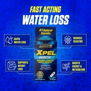 Xpel Maximum Strength All-Natural Herbal Diuretic, Fast Acting Water Pill – Relieves Water Retention, Bloating, and Supports Weight Loss, 60 Capsules