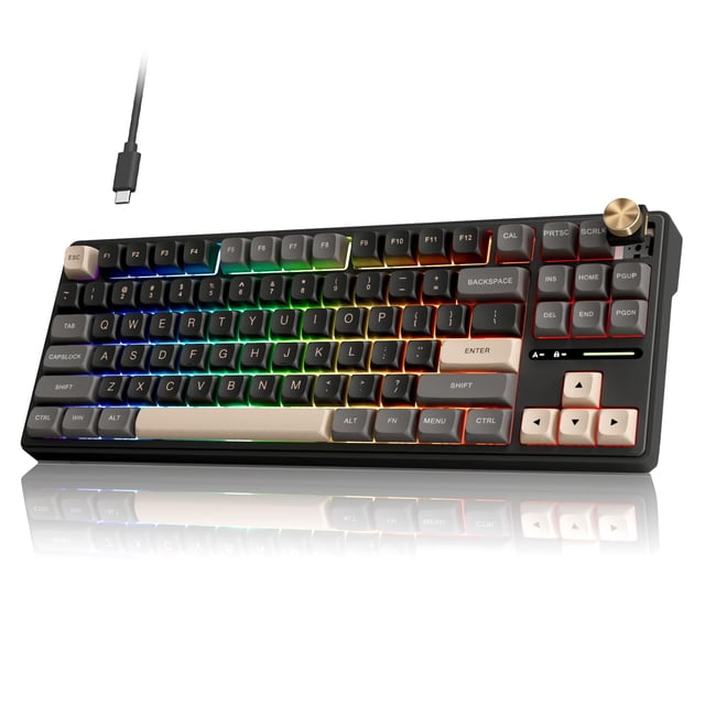 Teclado mecánico RK ROYAL KLUDGE R87 Pro 75% Creamy