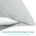 thumbnail image 4 of Unique Bargains 2-Piece Soft Microfiber Pillowcases Light Grey Standard, 4 of 8