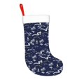 thumbnail image 2 of Salouo Hawaiian Style Print Christmas Stockings,Large Xmas Stocking Set of 1 Holiday and Farmhouse Stocking for Christmas Holiday Party Decoration(17.7*11 Inch), 2 of 7