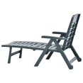 thumbnail image 5 of vidaXL Folding Sun Lounger Plastic Green, 5 of 5