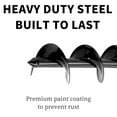thumbnail image 4 of Garden Hole Digger Auger for Planting Bulbs Seedlings,Bulb Auger,Heavy Duty Extended Spiral Drill Bit,Powerful Auger,Long Handle Bulb Planter Tools 3.5"X16",Black, 4 of 6